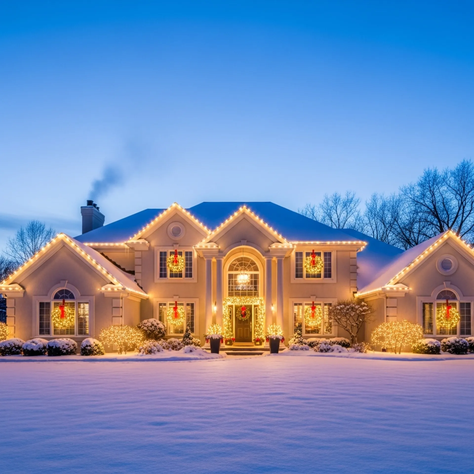 Christmas lights in Boise, Idaho